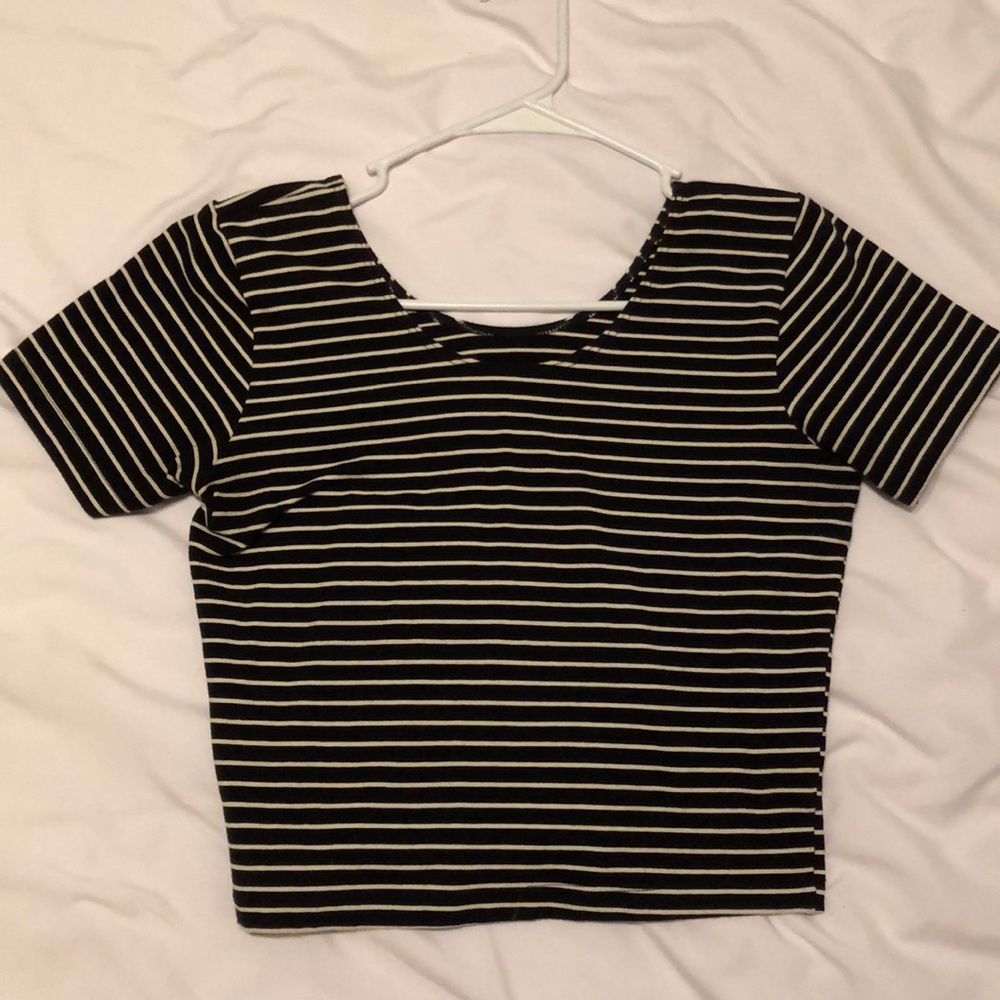 Striped Crop Top